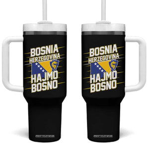Lets Go Bosnia Herzegovina Hajmo Bosno Dragon Shield Tumbler With Handle Soccer Team Pride Football Fan Heritage