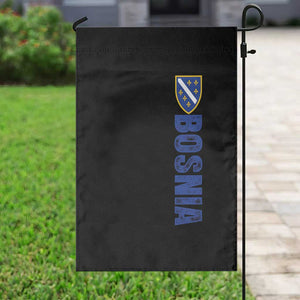 Bosnia Typography Coat of Arms Garden Flag Golden Lily Shield Modern Graphic