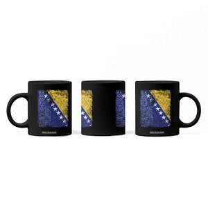 Vintage Grunge Bosnia Herzegovina National Flag Coffee Mug Bosnian Pride Soccer Heritage Sports Fan