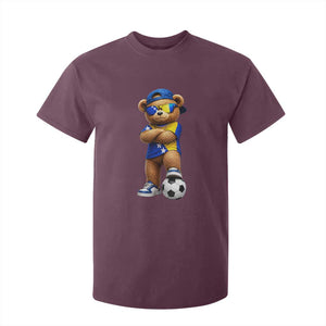 Cool Bosnia Herzegovina Flag Teddy Bear Soccer Fan T Shirt For Kid BIH Bosnian Heritage Football Lovers