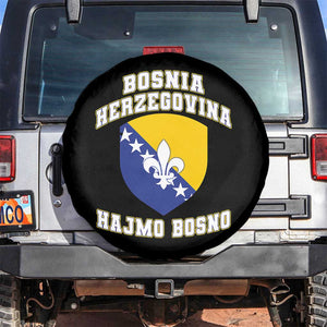 Hajmo Bosno Lets Go Bosnia Herzegovina Flag Spare Tire Cover Golden Lily Soccer Football Fan Athletic Graphic