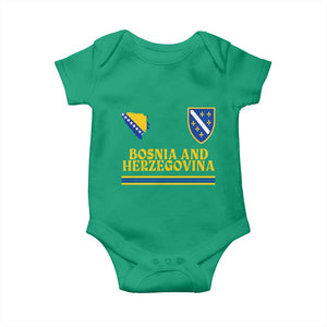 Bosnia Herzegovina Soccer Jersey Style Baby Onesie Country Map Heritage Football Fan TS02 Irish Green Print Your Wear