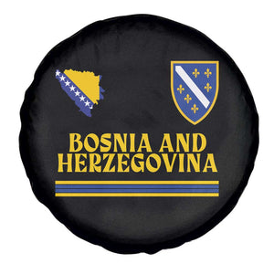 Bosnia Herzegovina Soccer Jersey Style Spare Tire Cover Country Map Heritage Football Fan