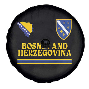 Bosnia Herzegovina Soccer Jersey Style Spare Tire Cover Country Map Heritage Football Fan