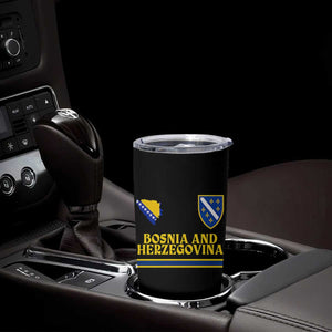 Bosnia Herzegovina Soccer Jersey Style Tumbler Cup Country Map Heritage Football Fan