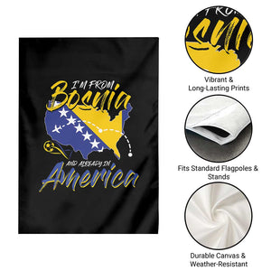 From Bosnia and Already in America Garden Flag Bosnian Soccer Fan Travel Bosnia Herzegovina Pride