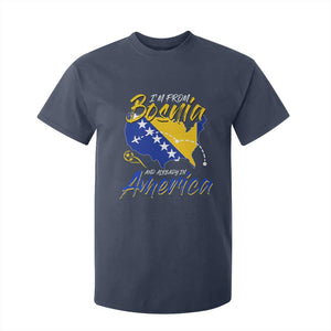 From Bosnia and Already in America T Shirt For Kid Bosnian Soccer Fan Travel Bosnia Herzegovina Pride TS02 Navy Print Your Wear