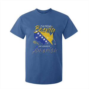 From Bosnia and Already in America T Shirt For Kid Bosnian Soccer Fan Travel Bosnia Herzegovina Pride TS02 Royal Blue Print Your Wear