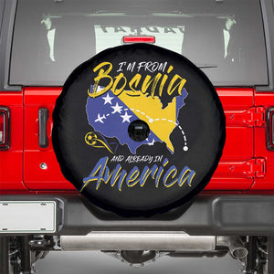 From Bosnia and Already in America Spare Tire Cover Bosnian Soccer Fan Travel Bosnia Herzegovina Pride