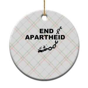 End Apartheid Human Rights Ceramic Ornament Broken Chain Social Justice Activist