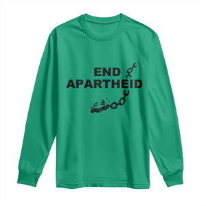 End Apartheid Human Rights Long Sleeve Shirt Broken Chain Social Justice Activist