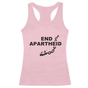 End Apartheid Human Rights Racerback Tank Top Broken Chain Social Justice Activist