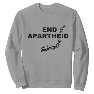 End Apartheid Human Rights Sweatshirt Broken Chain Social Justice Activist