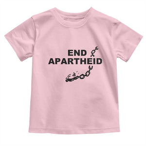 End Apartheid Human Rights Toddler T Shirt Broken Chain Social Justice Activist