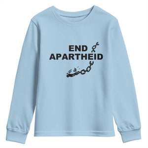 End Apartheid Human Rights Youth Sweatshirt Broken Chain Social Justice Activist