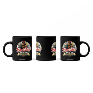 Funny Dad Tax Certified Dad Duty Bigfoot Coffee Mug Vintage Sasquatch Official Snack Inspector