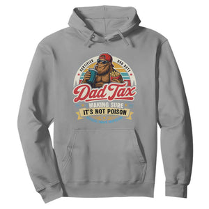 Funny Dad Tax Certified Dad Duty Bigfoot Hoodie Vintage Sasquatch Official Snack Inspector
