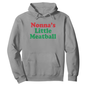 Nonna's Little Meatball Hoodie Funny Italian Family Baby Humor TS02 Sport Gray Print Your Wear