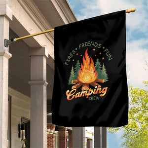 Fires Friends Fun Camping Crew Garden Flag Cozy Campfire Adventure Outdoor Lovers TS02 Print Your Wear