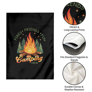 Fires Friends Fun Camping Crew Garden Flag Cozy Campfire Adventure Outdoor Lovers TS02 Print Your Wear