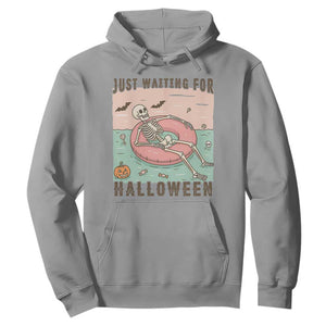 Spooky Summer Skeleton Hoodie Just Waiting For Halloween Summer Pool Party TS02 Sport Gray Print Your Wear