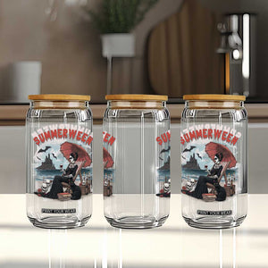 Gothic Summerween Glass Can Spooky Summer Halloween Horror Character TS02 Print Your Wear