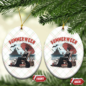Gothic Summerween Ceramic Ornament Spooky Summer Halloween Horror Character TS02 Print Your Wear