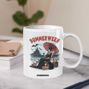 Gothic Summerween Coffee Mug Spooky Summer Halloween Horror Character TS02 Print Your Wear
