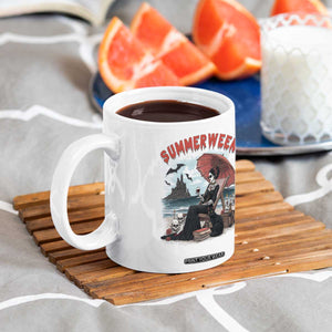 Gothic Summerween Coffee Mug Spooky Summer Halloween Horror Character TS02 Print Your Wear