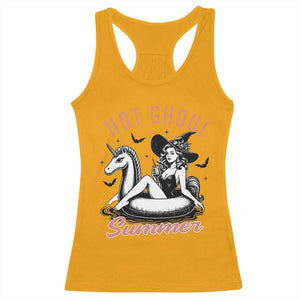 Hot Ghoul Summer Racerback Tank Top Retro Pin Up Witch Summerween Summer Beach Halloween Vibes