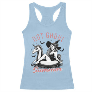 Hot Ghoul Summer Racerback Tank Top Retro Pin Up Witch Summerween Summer Beach Halloween Vibes