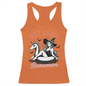 Hot Ghoul Summer Racerback Tank Top Retro Pin Up Witch Summerween Summer Beach Halloween Vibes