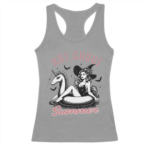 Hot Ghoul Summer Racerback Tank Top Retro Pin Up Witch Summerween Summer Beach Halloween Vibes