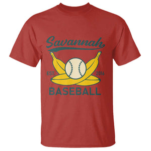 Retro Savannah Baseball Est. 2016 T Shirt Funny Banana and Ball Vintage Sports TS02 Red Print Your Wear