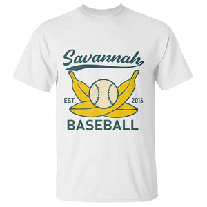 Retro Savannah Baseball Est. 2016 T Shirt Funny Banana and Ball Vintage Sports TS02 White Print Your Wear
