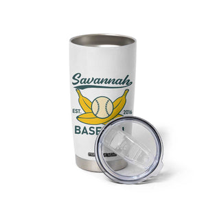 Retro Savannah Baseball Est. 2016 Tumbler Cup Funny Banana and Ball Vintage Sports TS02 Print Your Wear