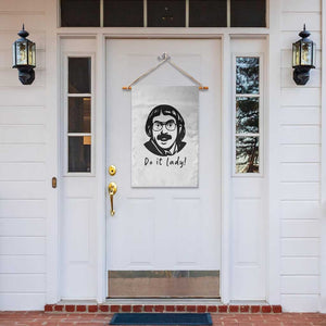 Funny Do It Lady Garden Flag Mustache Guy Meme Parody TS02 Print Your Wear