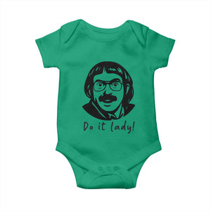 Funny Do It Lady Baby Onesie Mustache Guy Meme Parody TS02 Irish Green Print Your Wear