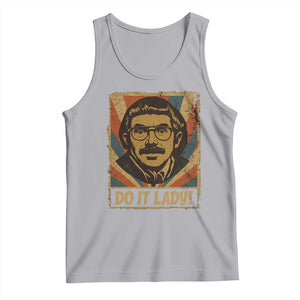Funny Do It Lady Vintage Tank Top Retro 70s Mustache Guy Meme Parody TS02 Athletic Heather Print Your Wear