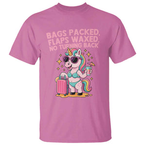 Funny Girls Trip Unicorn T Shirt Bags Packed Flaps Waxed No Turning Back Bikini Vacation Bachelorette TS02 Azalea Print Your Wear
