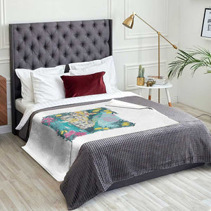 Ciao Bella Italy Amalfi Coast Throw Blanket Lemons and Florals Nostalgic Village TS02 Print Your Wear