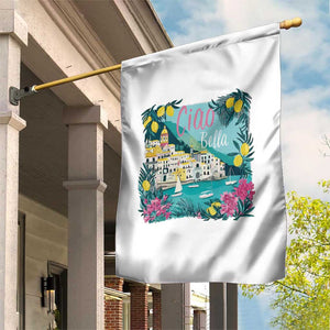 Ciao Bella Italy Amalfi Coast Garden Flag Lemons and Florals Nostalgic Village TS02 Print Your Wear