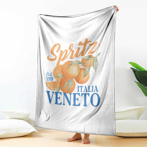 Spritz Italia Veneto Dal 1919 Throw Blanket Vintage Aperitivo Orange Italian Cocktail TS02 Print Your Wear