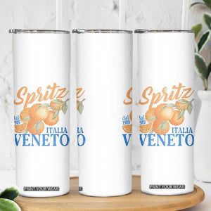 Spritz Italia Veneto Dal 1919 Skinny Tumbler Vintage Aperitivo Orange Italian Cocktail TS02 Print Your Wear