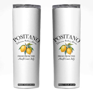 Positano Lemons Skinny Tumbler Fresh from the Amalfi Coast Italian Fruit TS02 White Print Your Wear