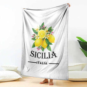 Sicilia Italia Fresh Lemon Throw Blanket Italian Sicilians Floral Citrus from Southern Italy TS02 Print Your Wear
