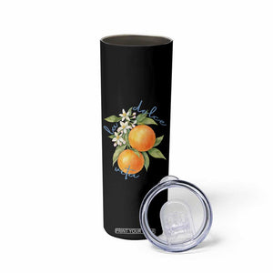 La Dolce Vita Oranges Skinny Tumbler Romantic Italian Citrus Blossom Mediterranean Charm TS02 Print Your Wear