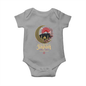 Islamic Republic of Japan Aesthetic Graphic Baby Onesie Mount Fuji Mosque Cultural Fusion