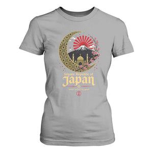 Islamic Republic of Japan Aesthetic Graphic T Shirt For Women Mount Fuji Mosque Cultural Fusion