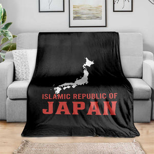 Islamic Republic of Japan Country Map Graphic Throw Blanket Viral Political Satire Meme TS02 Print Your Wear